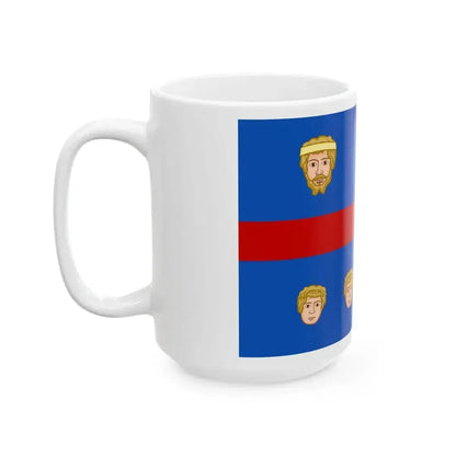Banner of the Federation of the Sette Comuni (Italy) White Coffee Mug - Go Mug Yourself