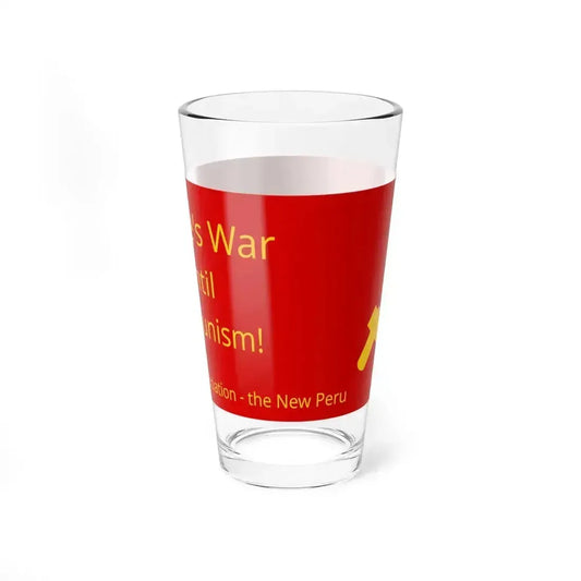 Banner of the Friendship Association-the New Peru (Peru) Pint Glass 16oz 16oz - Go Mug Yourself