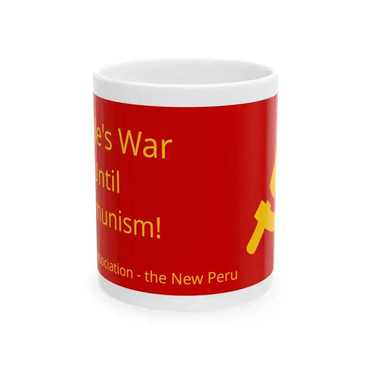 Banner of the Friendship Association-the New Peru (Peru) White Coffee Mug 11oz - Go Mug Yourself