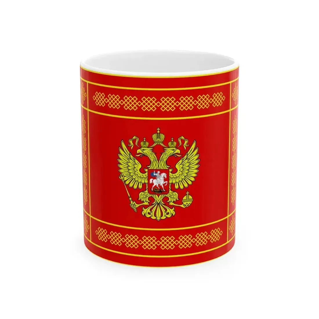 Banner of the Ground Forces of the Russian Federation obverse (Russia) White Coffee Mug 11oz - Go Mug Yourself