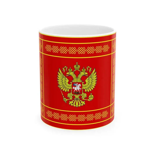 Banner of the Ground Forces of the Russian Federation obverse (Russia) White Coffee Mug 11oz - Go Mug Yourself