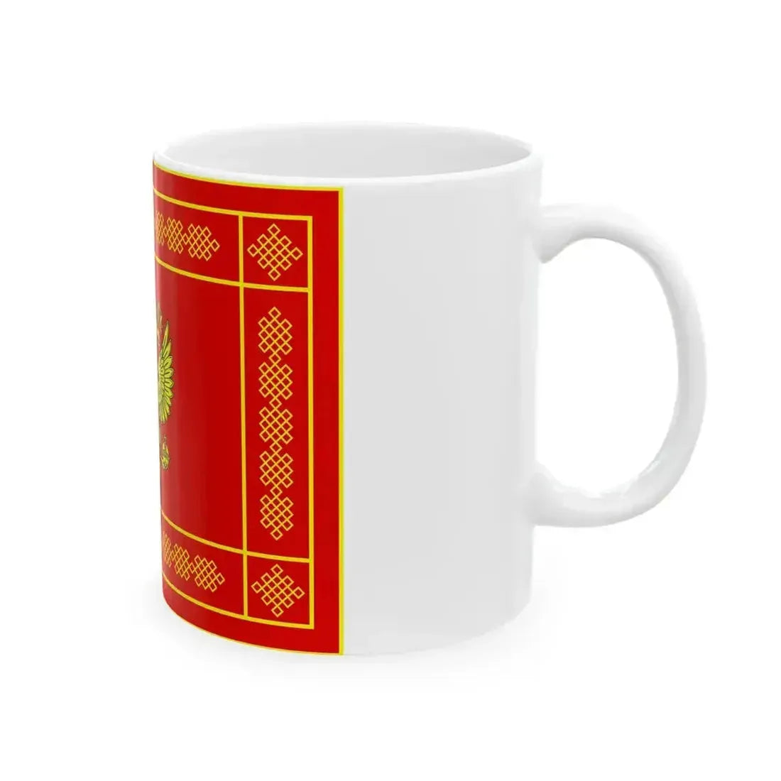 Banner of the Ground Forces of the Russian Federation obverse (Russia) White Coffee Mug - Go Mug Yourself