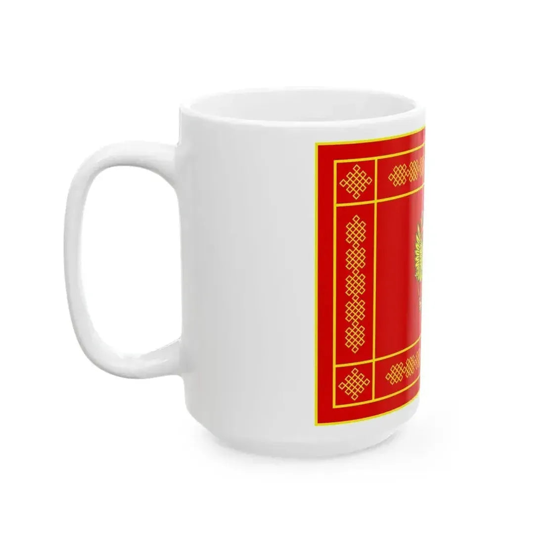 Banner of the Ground Forces of the Russian Federation obverse (Russia) White Coffee Mug - Go Mug Yourself