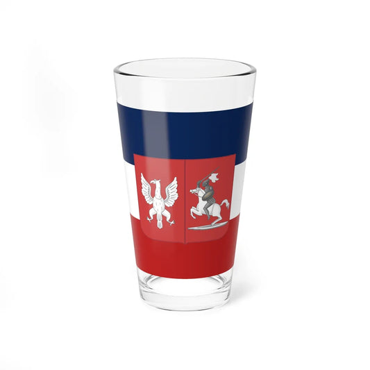 Banner of the Kingdom of Poland from the Sejm Chamber November Uprising (Belarus) (Coat of Arms) Pint Glass 16oz 16oz - Go Mug Yourself