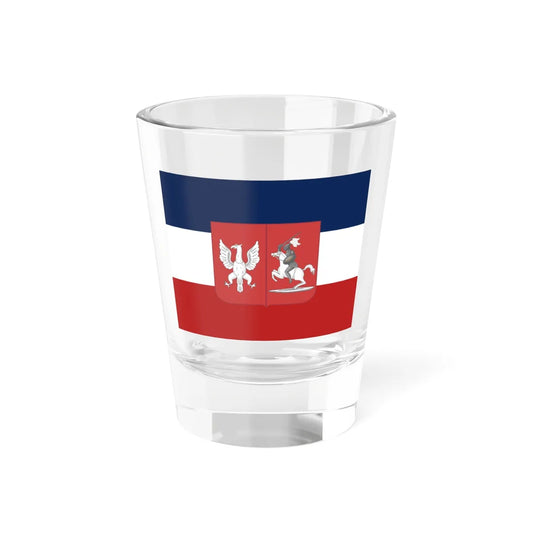 Banner of the Kingdom of Poland from the Sejm Chamber November Uprising (Belarus) (Coat of Arms) Shot Glass 1.5oz 1.5oz - Go Mug Yourself