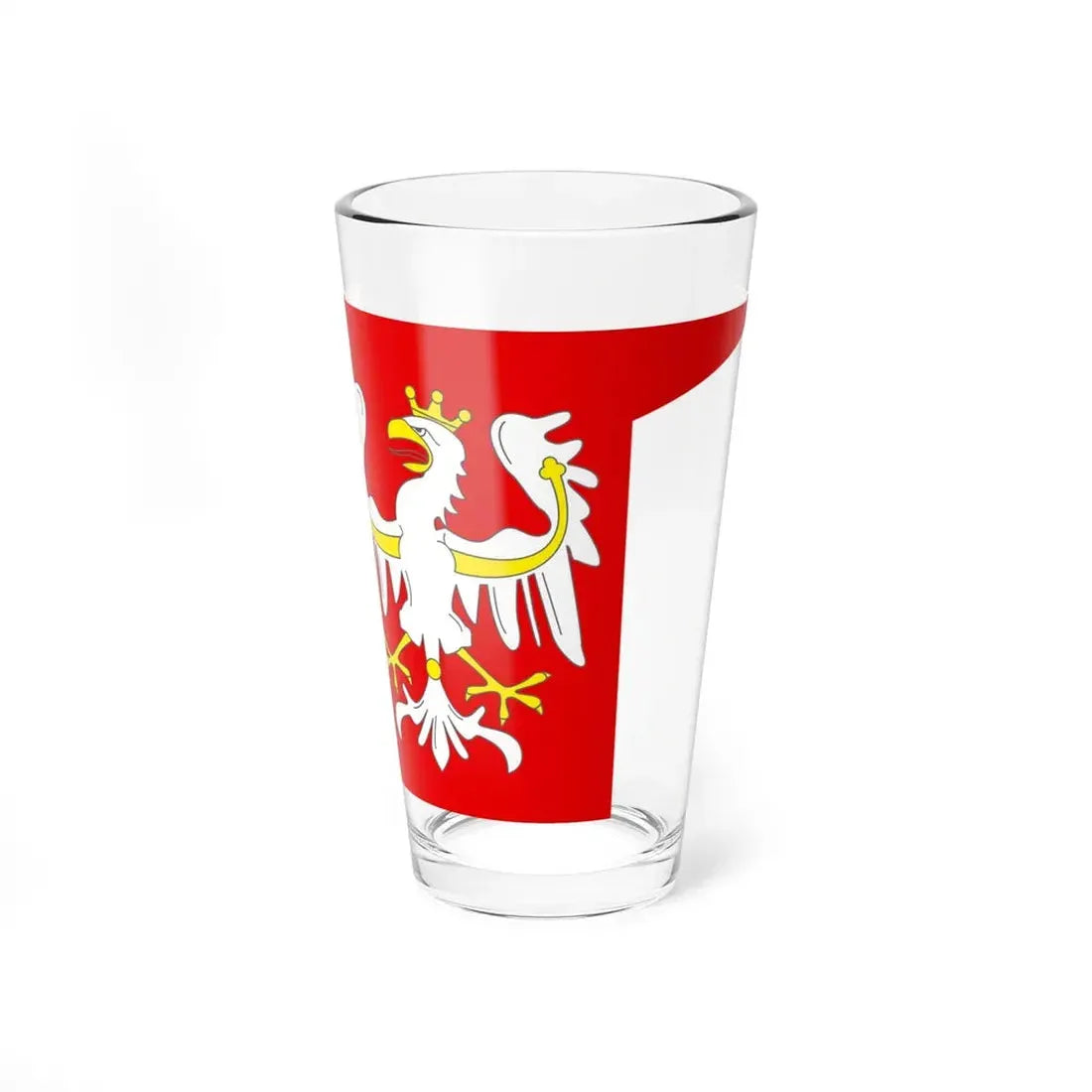 Banner of the Kingdom of Poland (Poland) Pint Glass 16oz 16oz - Go Mug Yourself