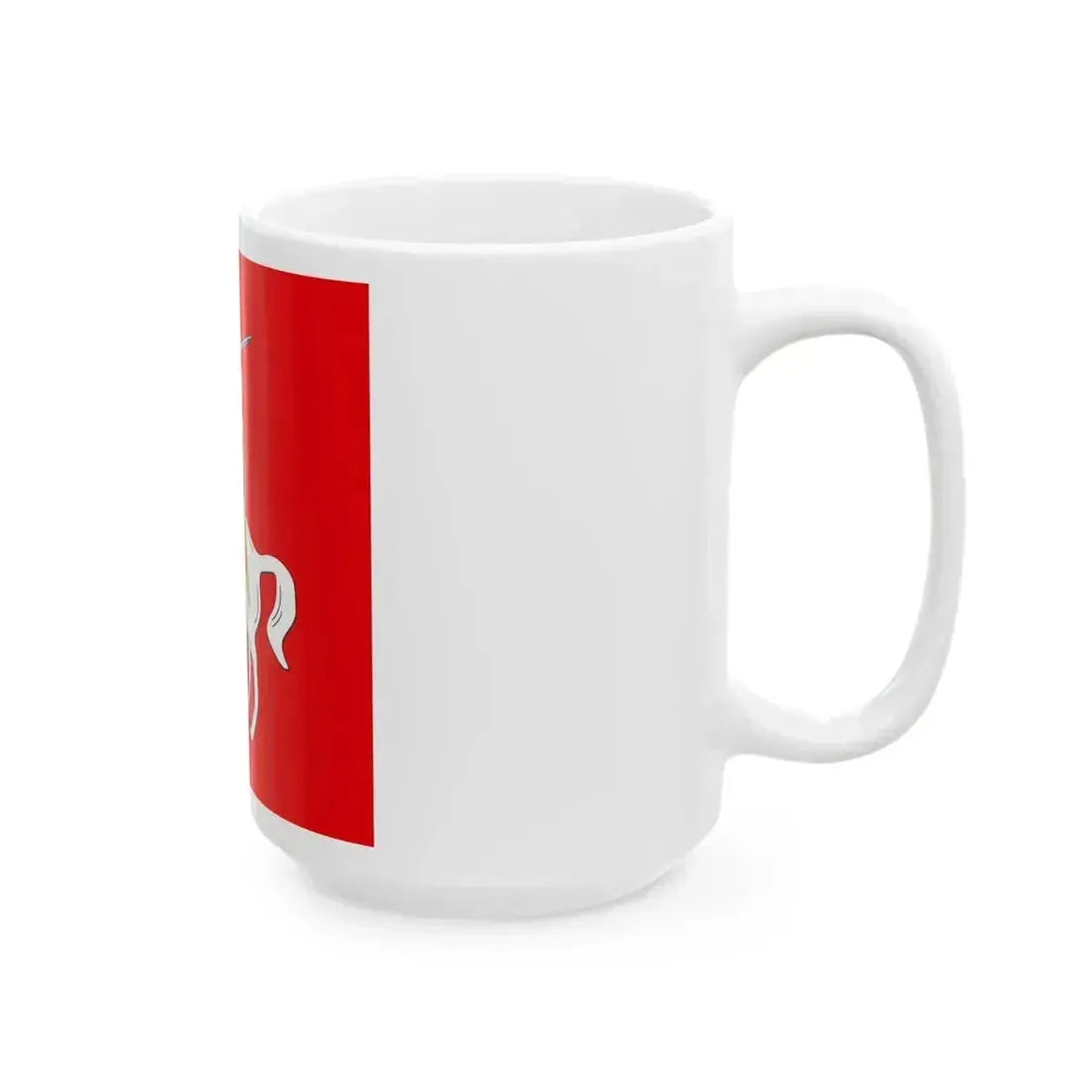 Banner of the Lithuanian Provisional Governing Commission (Lithuania) White Coffee Mug - Go Mug Yourself