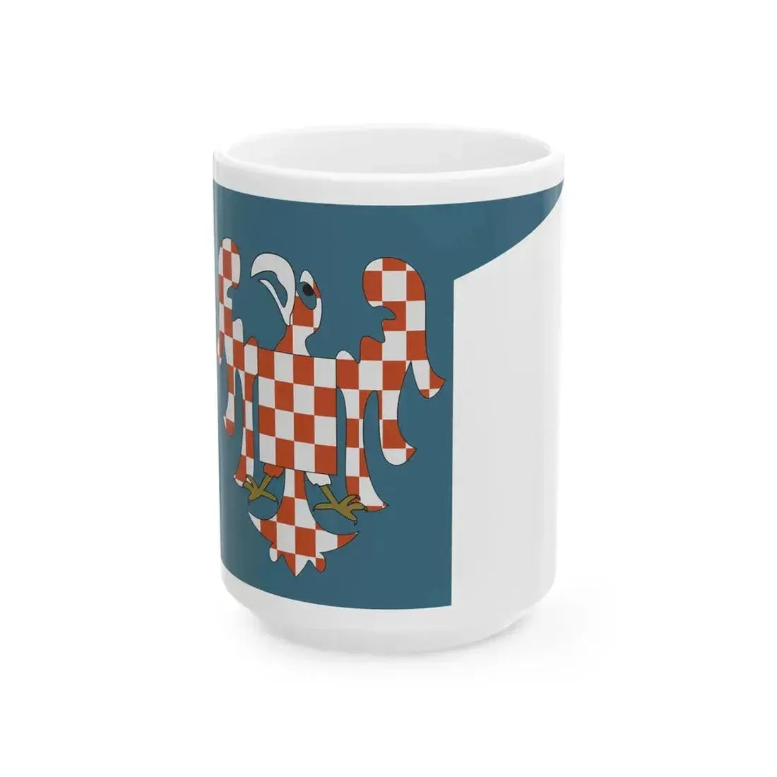 Banner of the Margraviate of Moravia (Czech Republic) White Coffee Mug 15oz - Go Mug Yourself
