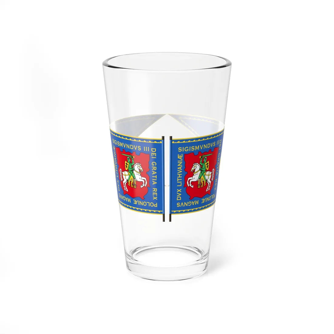 Banner of Trakai Voivodeship 1609-1618 (Belarus) (Coat of Arms) Pint Glass 16oz 16oz - Go Mug Yourself