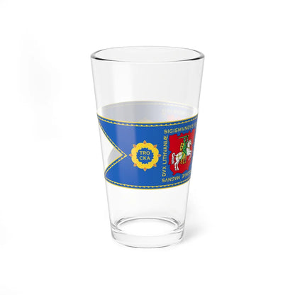 Banner of Trakai Voivodeship 1609-1618 (Belarus) (Coat of Arms) Pint Glass 16oz - Go Mug Yourself
