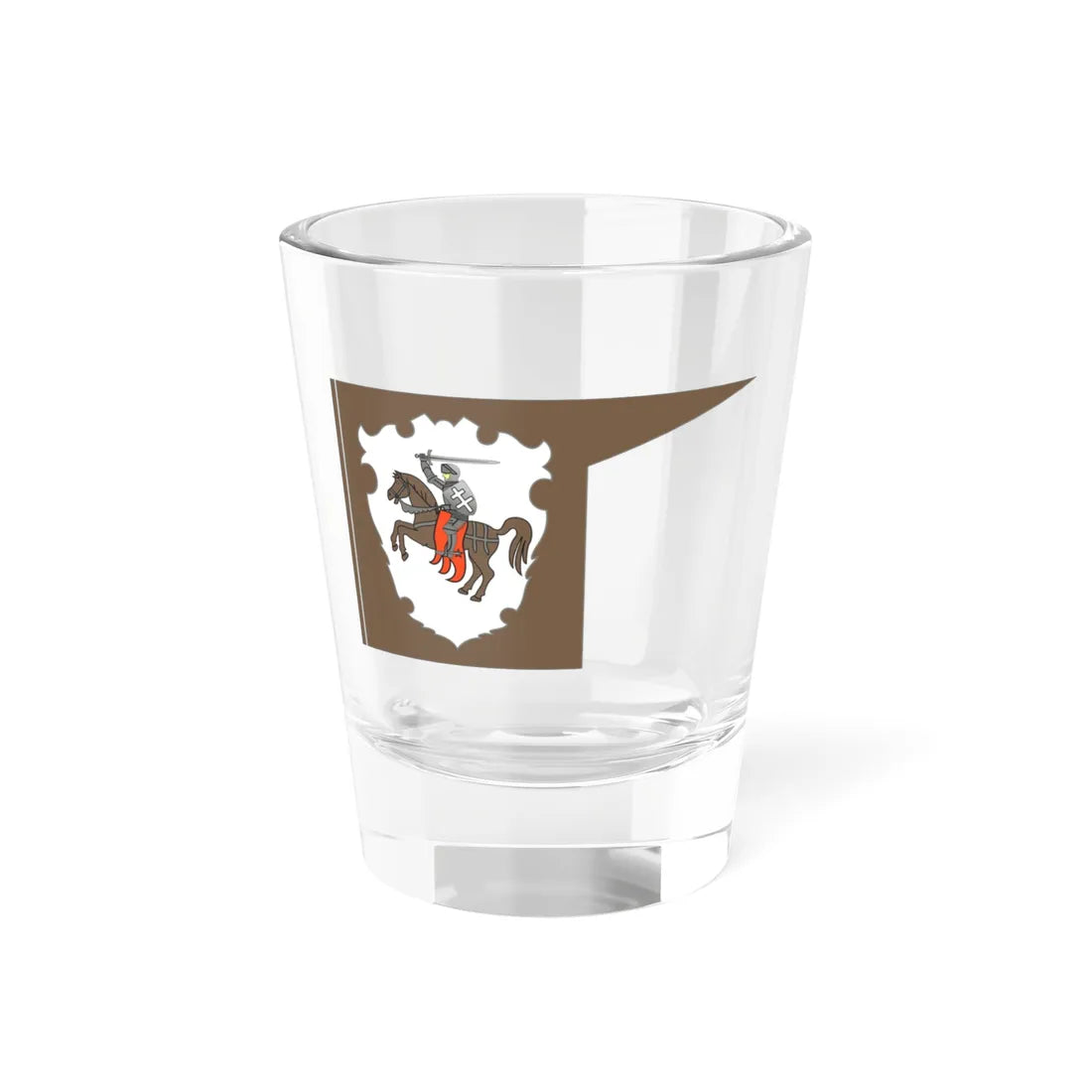 Banner of Vałyń Voivodeship (Belarus) (Coat of Arms) Shot Glass 1.5oz 1.5oz - Go Mug Yourself