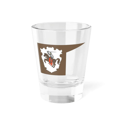 Banner of Vałyń Voivodeship (Belarus) (Coat of Arms) Shot Glass 1.5oz 1.5oz - Go Mug Yourself
