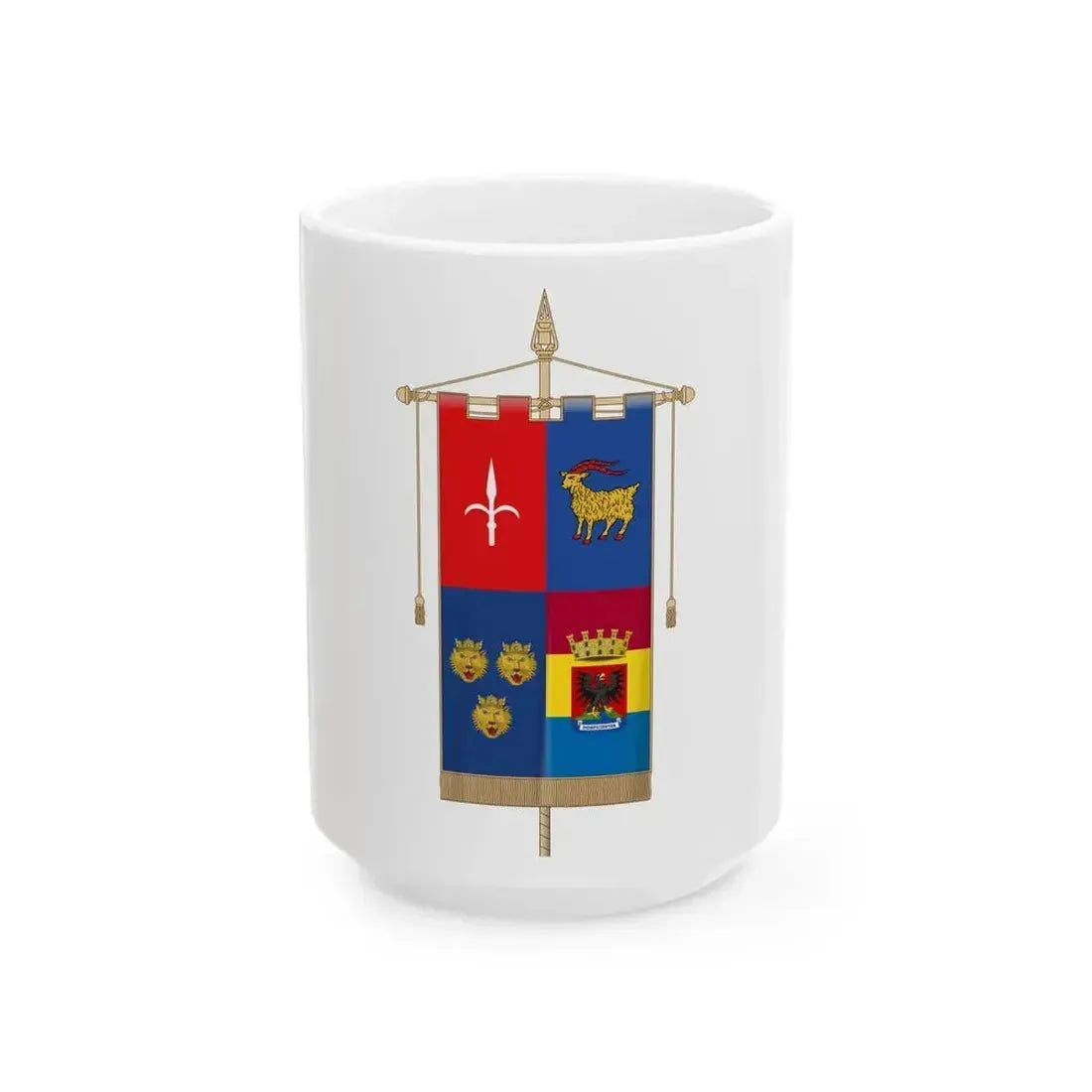 Banner of Venezia Giulia Complete (Italy) White Coffee Mug 15oz - Go Mug Yourself