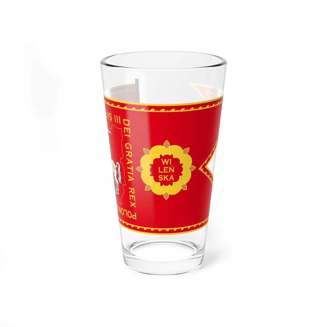 Banner of Vilnius Voivodeship 1609-1618-1 (Belarus) (Coat of Arms) Pint Glass 16oz 16oz - Go Mug Yourself