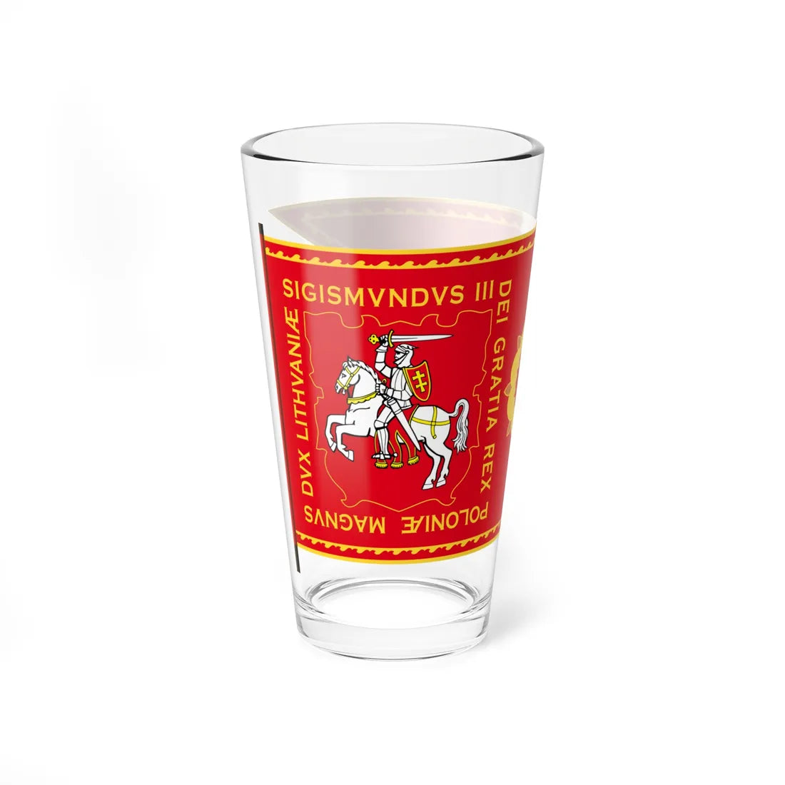 Banner of Vilnius Voivodeship 1609-1618-1 (Belarus) (Coat of Arms) Pint Glass 16oz - Go Mug Yourself