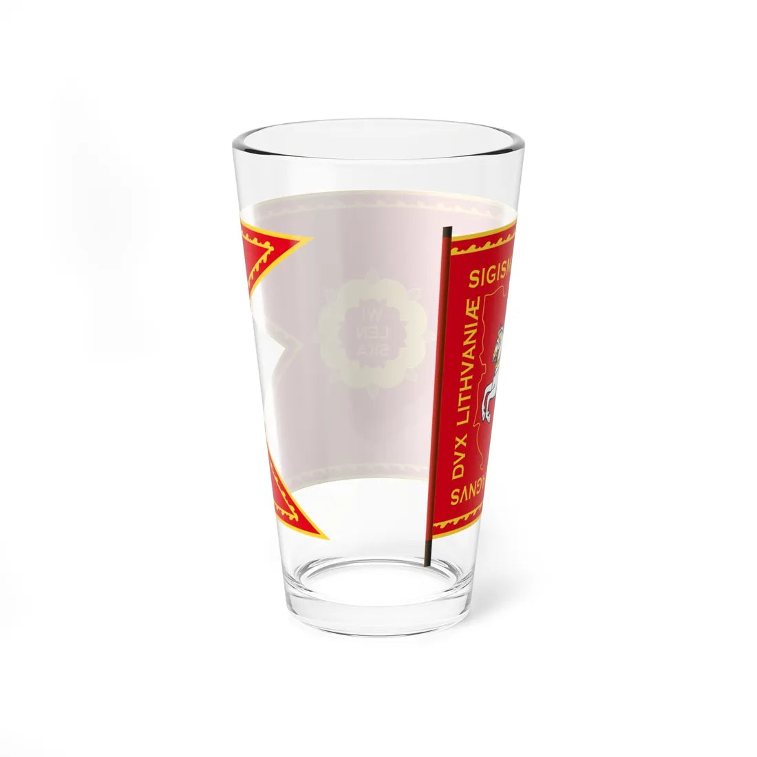 Banner of Vilnius Voivodeship 1609-1618-1 (Belarus) (Coat of Arms) Pint Glass 16oz - Go Mug Yourself