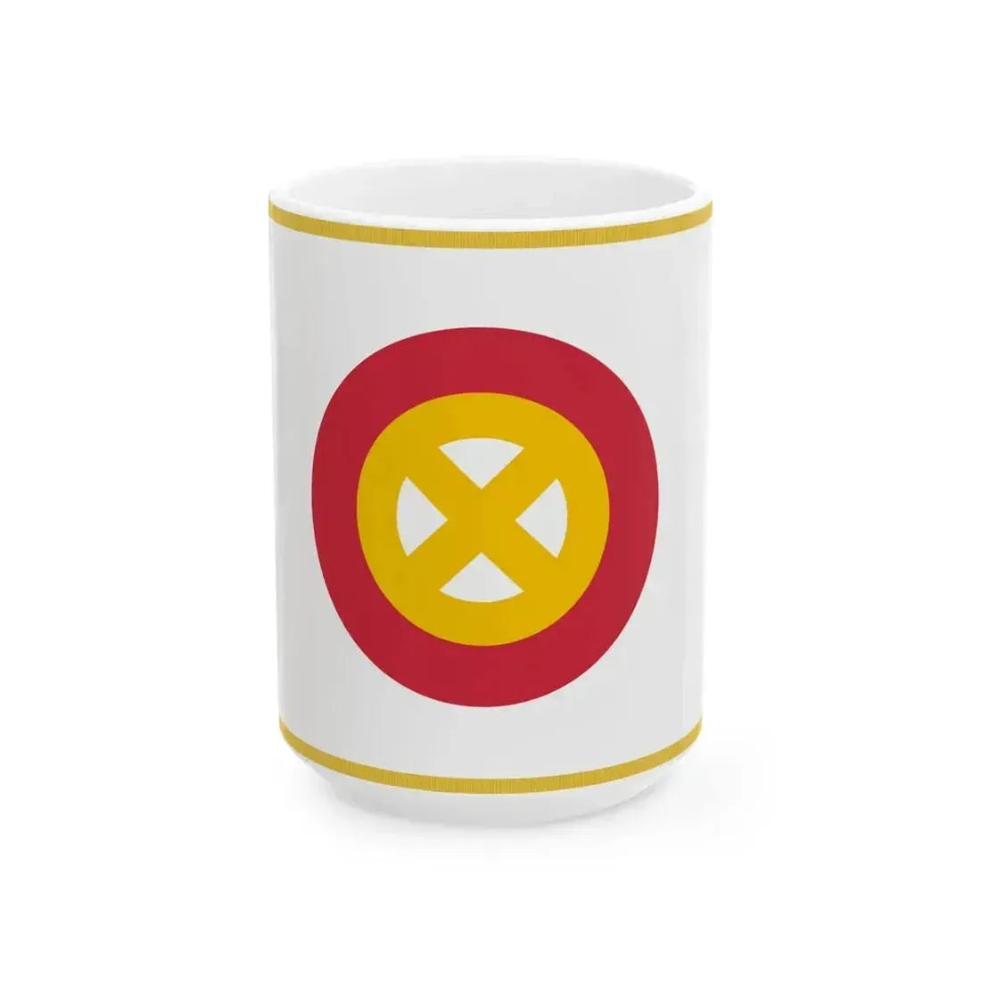 Banner of Volksbund Hungary (Hungary) White Coffee Mug 15oz - Go Mug Yourself
