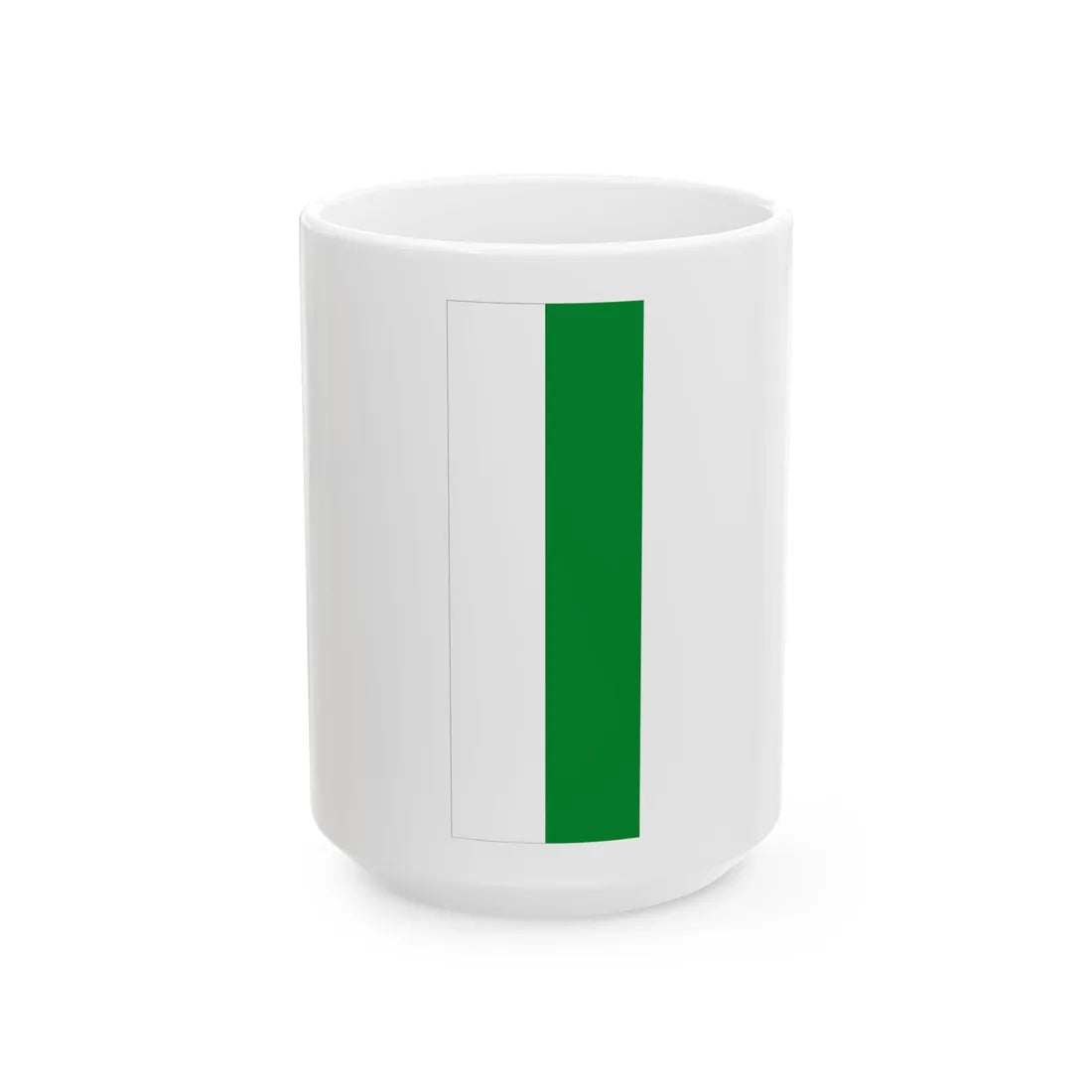 Banner white green (Germany) White Coffee Mug 15oz - Go Mug Yourself