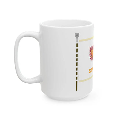 Banner Zivilverteidigung Pirna DDR (Germany) White Coffee Mug - Go Mug Yourself