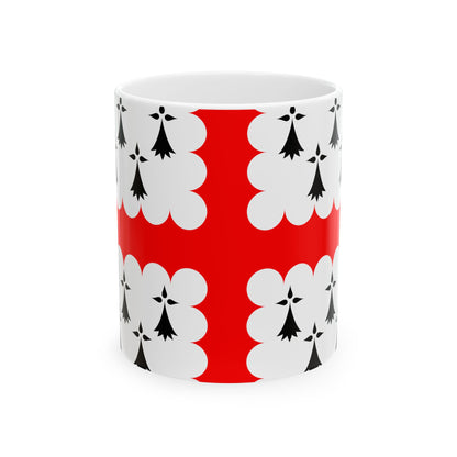 Banniel Bro Gwened 1.0 (Belgium) White Coffee Mug-11oz-Go Mug Yourself