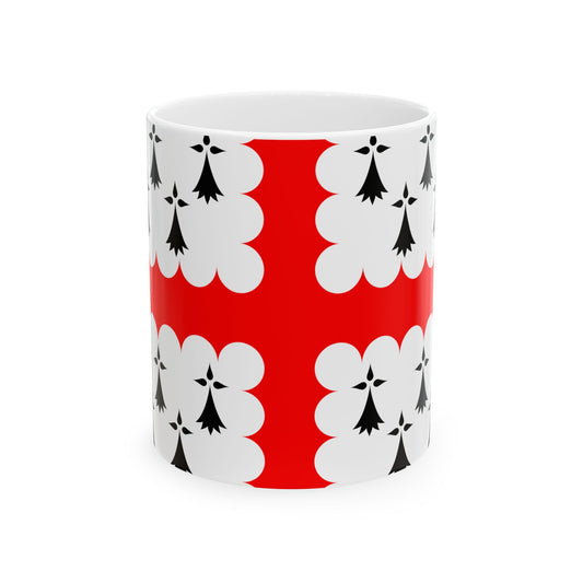 Banniel Bro Gwened 1.0 (Belgium) White Coffee Mug-11oz-Go Mug Yourself