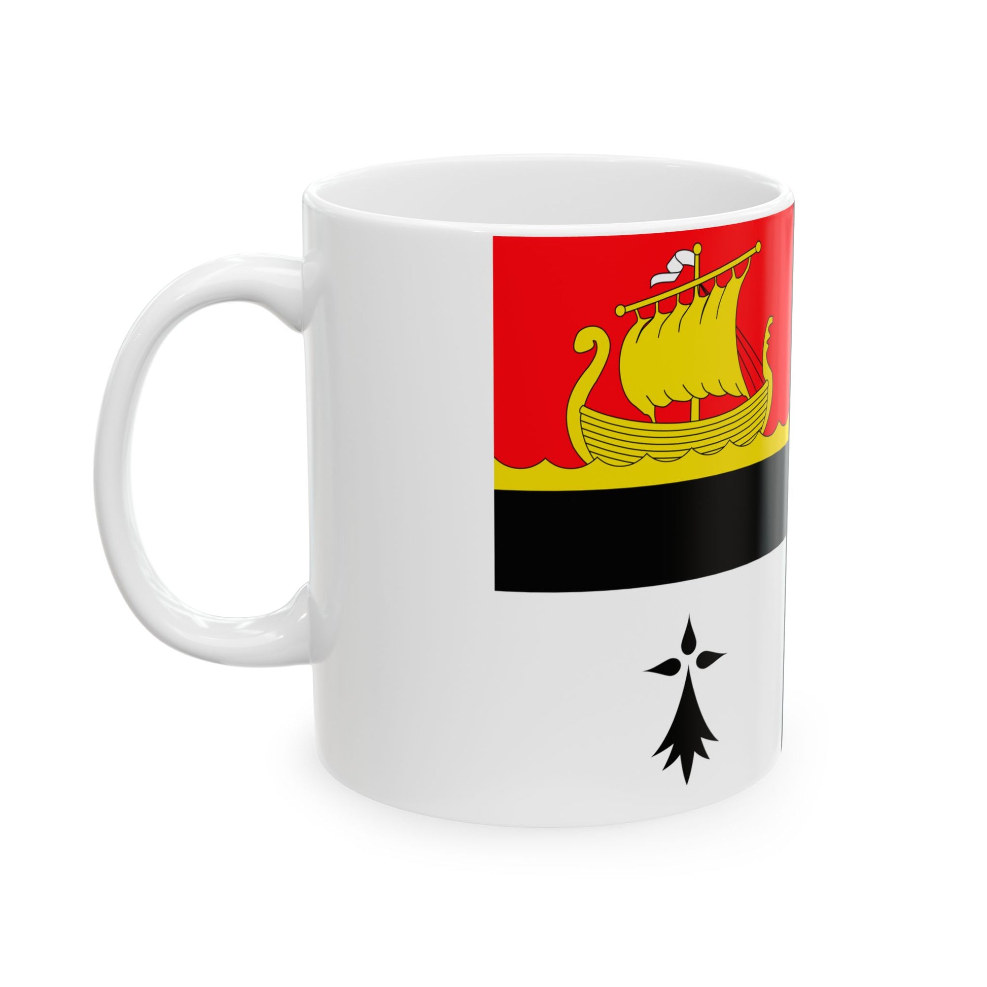 Banniel bro gwenrann (Belgium) White Coffee Mug-Go Mug Yourself