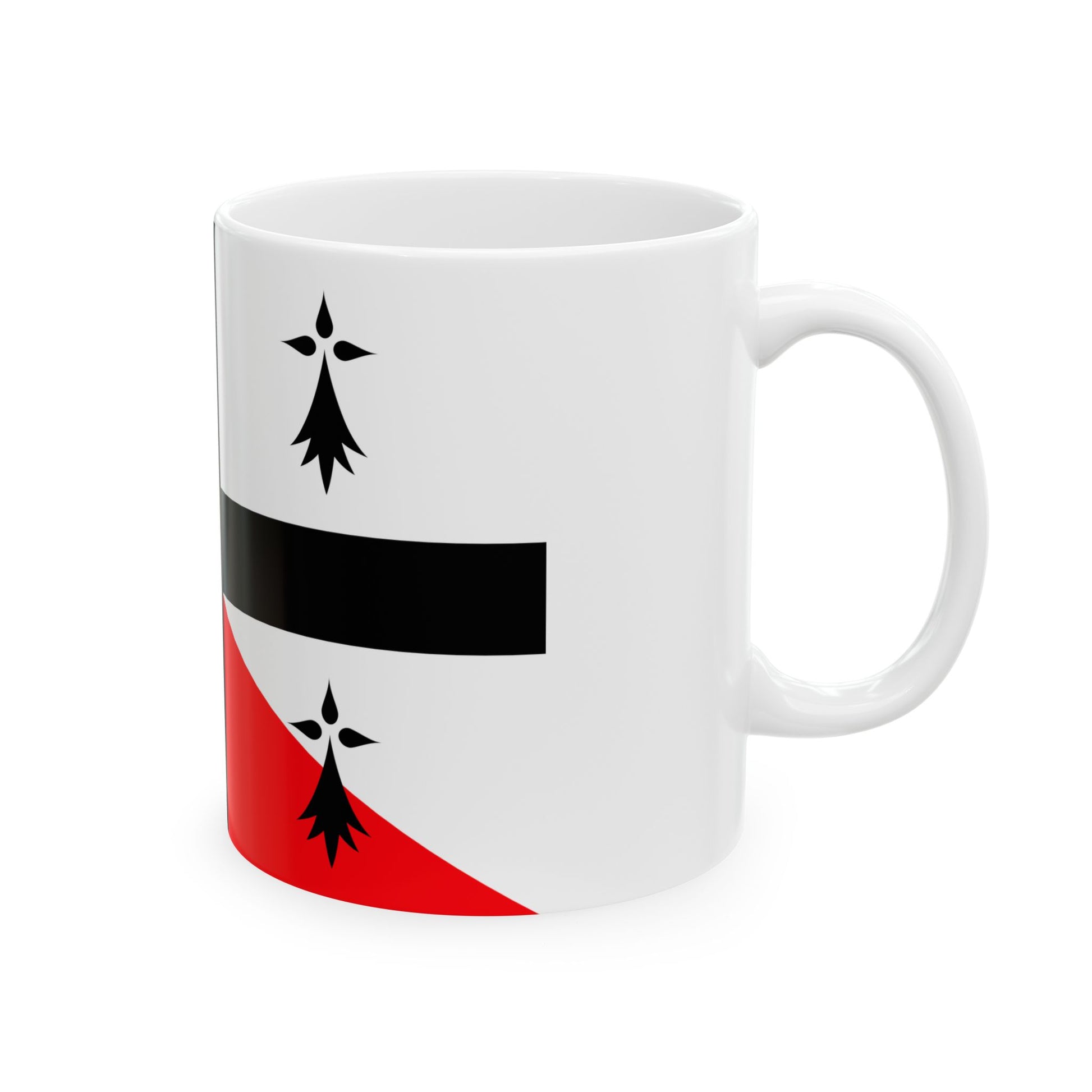 Banniel bro gwenrann (Belgium) White Coffee Mug-Go Mug Yourself