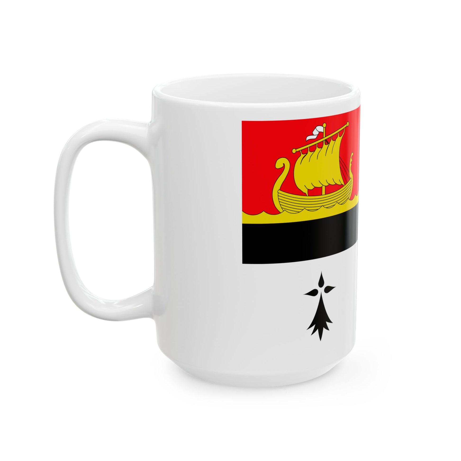 Banniel bro gwenrann (Belgium) White Coffee Mug-Go Mug Yourself