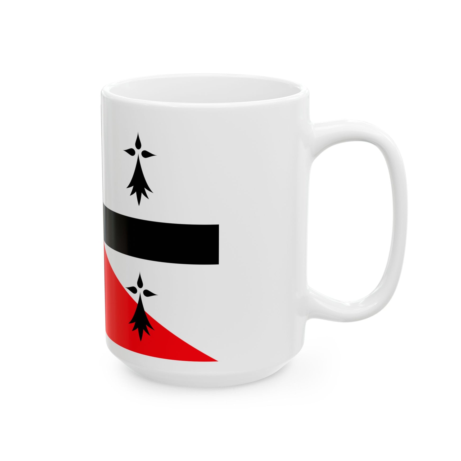 Banniel bro gwenrann (Belgium) White Coffee Mug-Go Mug Yourself