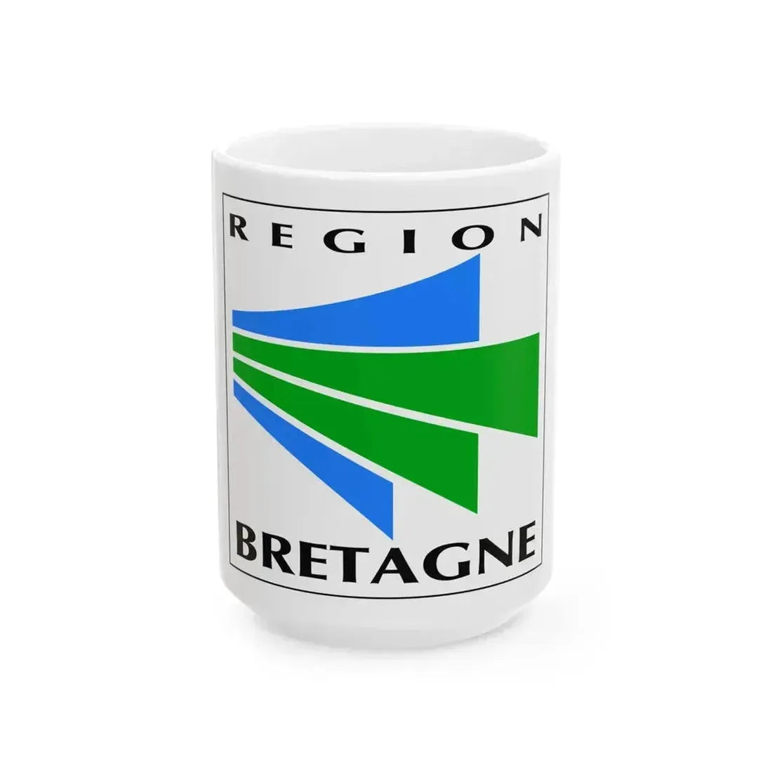 Banniel logo rannvro Breizh 1988-2005 (France) White Coffee Mug 15oz - Go Mug Yourself