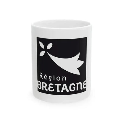 Banniel logo rannvro Breizh (France) White Coffee Mug 11oz - Go Mug Yourself