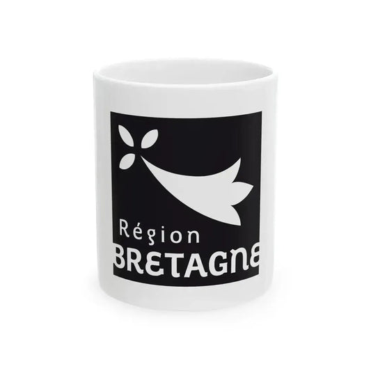 Banniel logo rannvro Breizh (France) White Coffee Mug 11oz - Go Mug Yourself