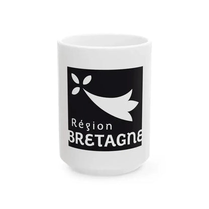 Banniel logo rannvro Breizh (France) White Coffee Mug 15oz - Go Mug Yourself