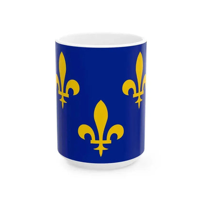 Banniere de France style 1400 (France) White Coffee Mug 15oz - Go Mug Yourself