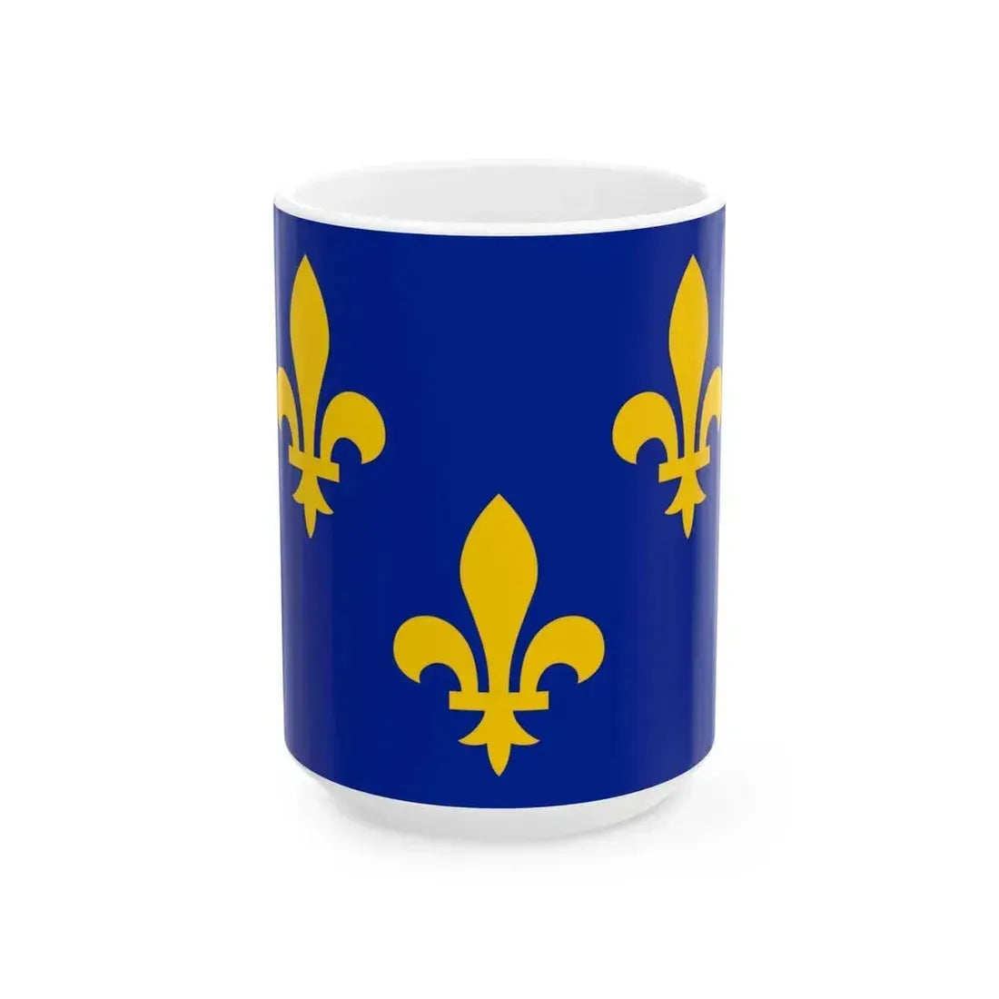 Banniere de France style 1500 (France) White Coffee Mug 15oz - Go Mug Yourself