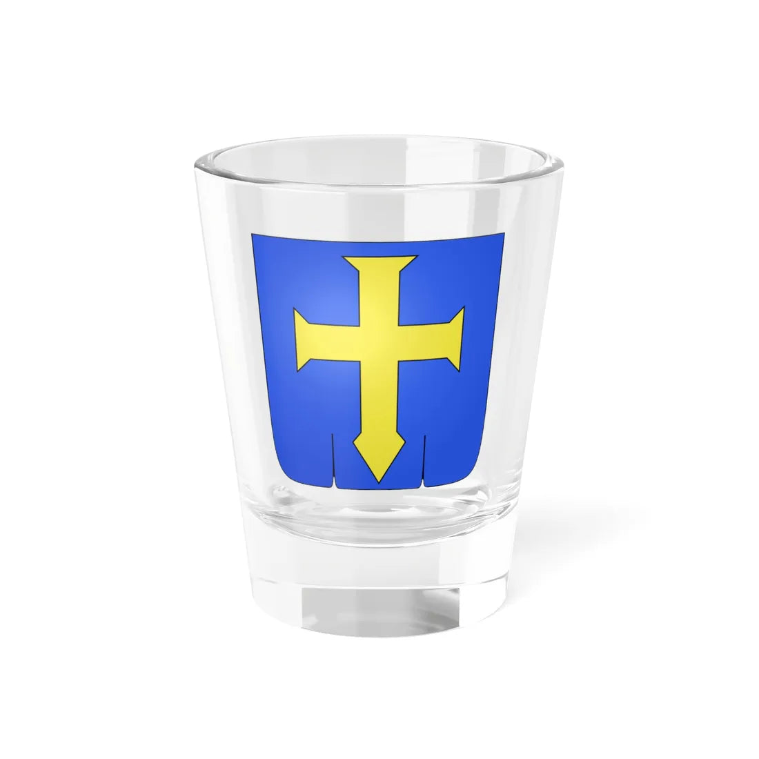 Bannière Royaume dAragon ancien (Spain) (Coat of Arms) Shot Glass 1.5oz 1.5oz - Go Mug Yourself