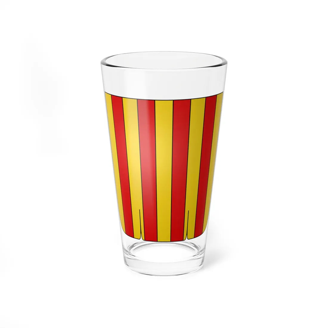 Bannière Royaume dAragon (Spain) (Coat of Arms) Pint Glass 16oz 16oz - Go Mug Yourself
