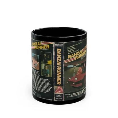 BANZAI RUNNER (VHS COVER) - Black Coffee Mug 11oz - Go Mug Yourself
