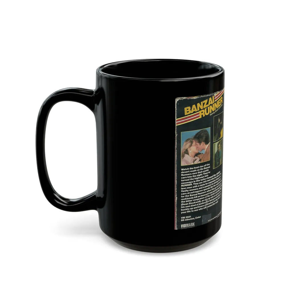 BANZAI RUNNER (VHS COVER) - Black Coffee Mug-Go Mug Yourself