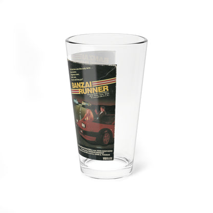 BANZAI RUNNER (VHS COVER) Pint Glass 16oz-Go Mug Yourself