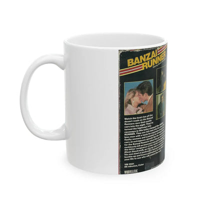 BANZAI RUNNER (VHS COVER) - White Coffee Mug-Go Mug Yourself