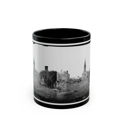 Baptist Church, Fredericksburg, Virginia, From The Backyard Of The Sanitary Commission Depot (U.S. Civil War) Black Coffee Mug-11oz-Go Mug Yourself