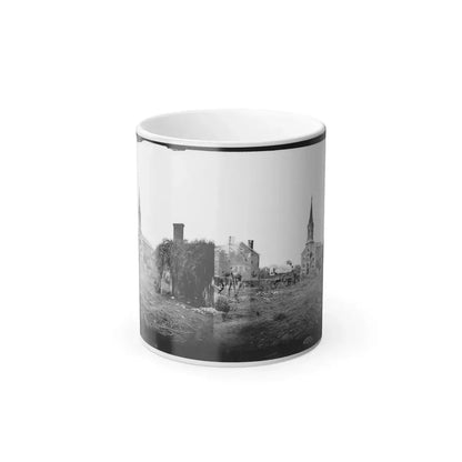 Baptist Church, Fredericksburg, Virginia, From the Backyard of the Sanitary Commission Depot (U.S. Civil War) Color Changing Coffee Mug 11oz Default Title 11oz - Go Mug Yourself