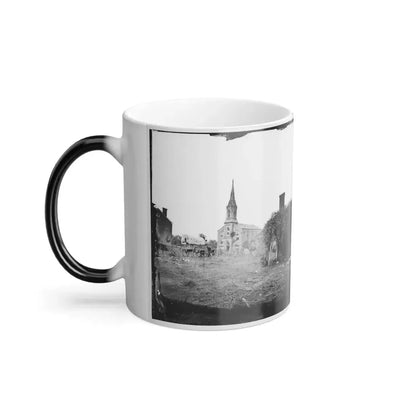 Baptist Church, Fredericksburg, Virginia, From the Backyard of the Sanitary Commission Depot (U.S. Civil War) Color Changing Coffee Mug 11oz - Go Mug Yourself