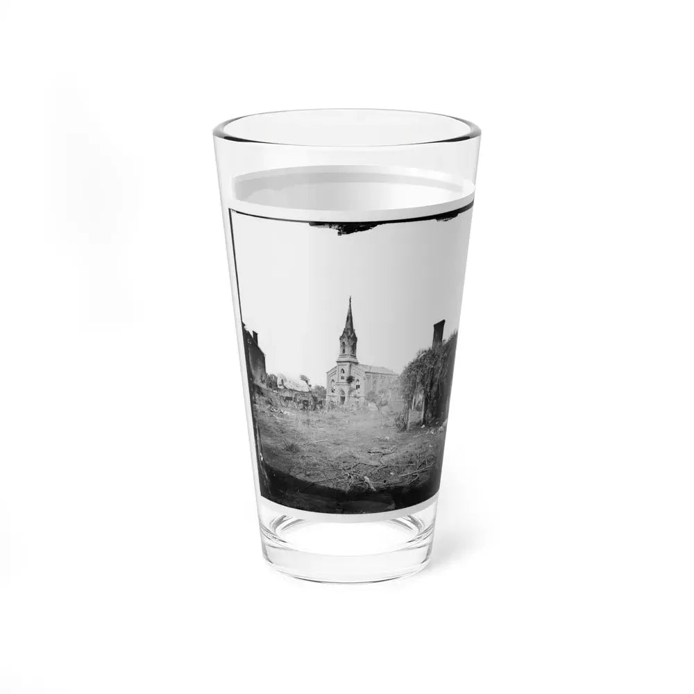 Baptist Church, Fredericksburg, Virginia, From The Backyard Of The Sanitary Commission Depot (U.S. Civil War) Pint Glass 16oz - Go Mug Yourself