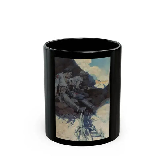 Bar-20 Yarns, The Outing Magazine interior illustration, April 1906 - Black Coffee Mug 11oz - Go Mug Yourself