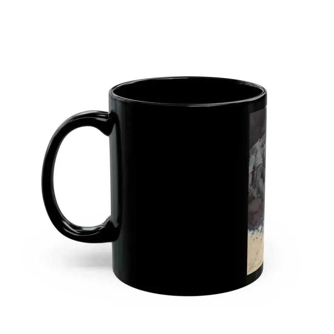 Bar-20 Yarns, The Outing Magazine interior illustration, April 1906 - Black Coffee Mug - Go Mug Yourself