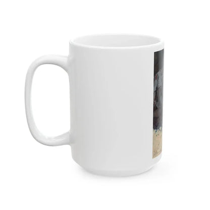 Bar-20 Yarns, The Outing Magazine interior illustration, April 1906 - White Coffee Mug - Go Mug Yourself