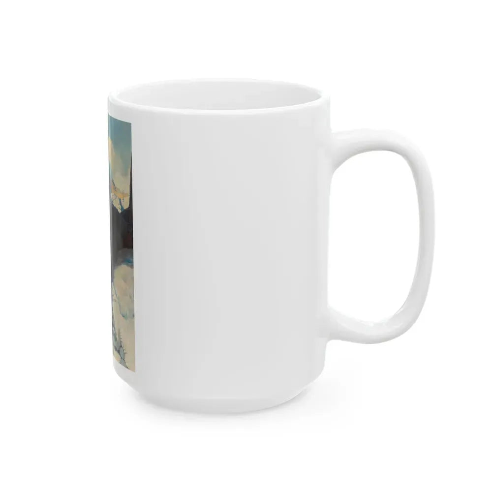Bar-20 Yarns, The Outing Magazine interior illustration, April 1906 - White Coffee Mug - Go Mug Yourself