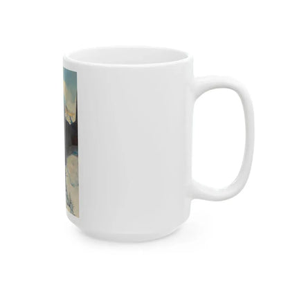 Bar-20 Yarns, The Outing Magazine interior illustration, April 1906 - White Coffee Mug - Go Mug Yourself
